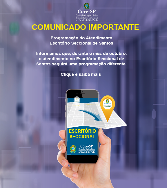 Core-SP | Conselho Regional dos Representantes Comercias do Estado de São Paulo