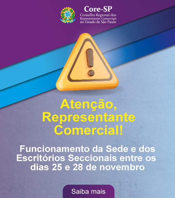 Core-SP | Conselho Regional dos Representantes Comercias do Estado de São Paulo