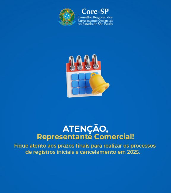 Core-SP | Conselho Regional dos Representantes Comercias do Estado de São Paulo