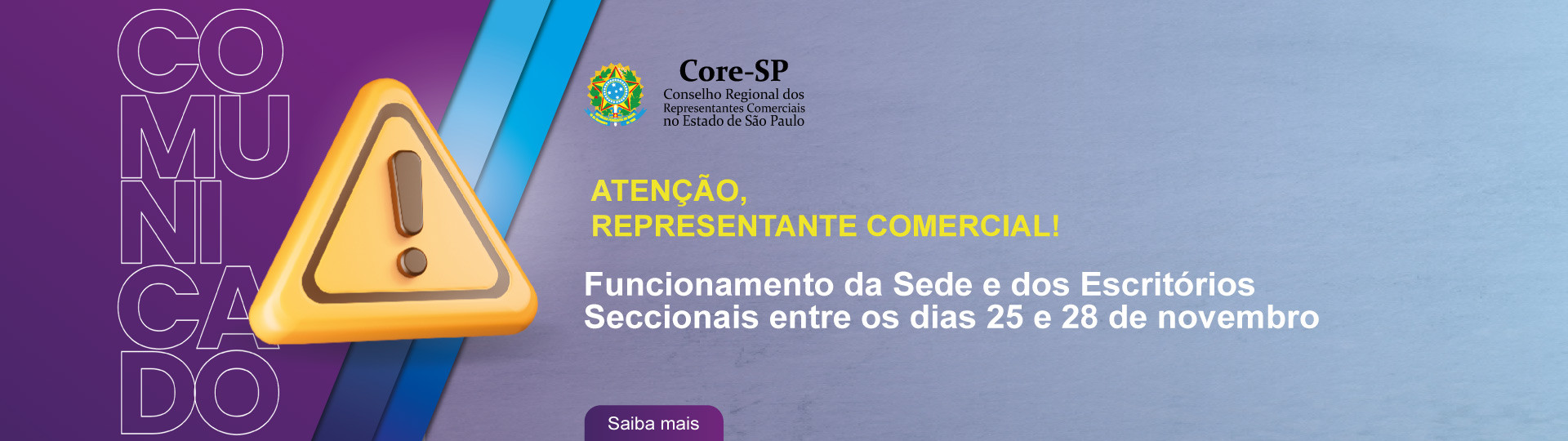 Core-SP | Conselho Regional dos Representantes Comercias do Estado de São Paulo