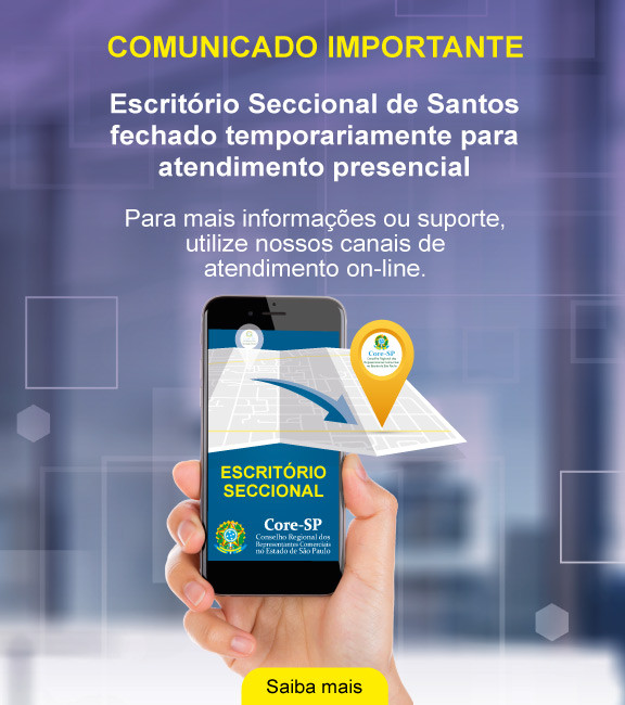 Core-SP | Conselho Regional dos Representantes Comercias do Estado de São Paulo