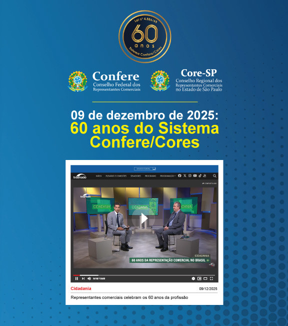 Core-SP | Conselho Regional dos Representantes Comercias do Estado de São Paulo