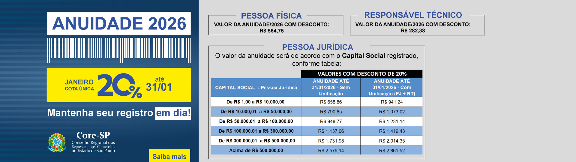 Core-SP | Conselho Regional dos Representantes Comercias do Estado de São Paulo