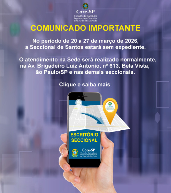 Core-SP | Conselho Regional dos Representantes Comercias do Estado de São Paulo