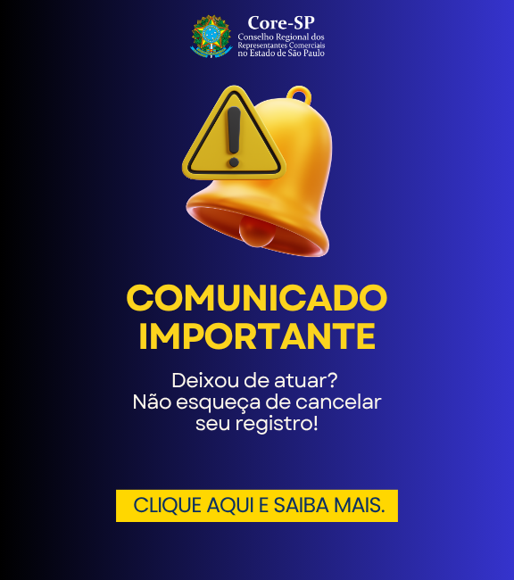 Core-SP | Conselho Regional dos Representantes Comercias do Estado de São Paulo
