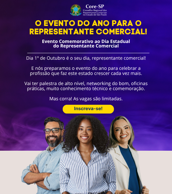 Core-SP | Conselho Regional dos Representantes Comercias do Estado de São Paulo
