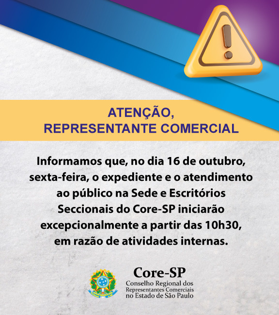 Core-SP | Conselho Regional dos Representantes Comercias do Estado de São Paulo